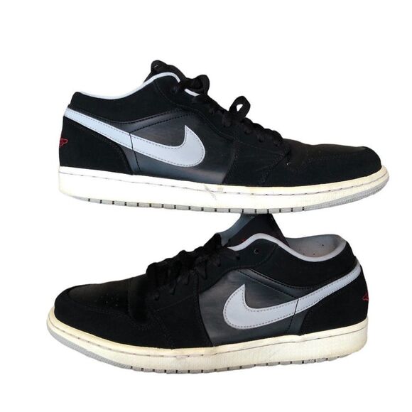 RARE 2015 Nike Air Jordan 1 Low Black Wolf Grey Size 11 - Picture 8 of 15